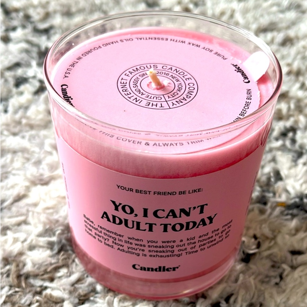 Candier ‘Yo, I Can’t Adult Today’ Candle